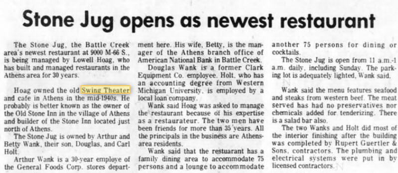 Swing Theatre (Quonset Hut Theater) - Nov 20 1977 (newer photo)